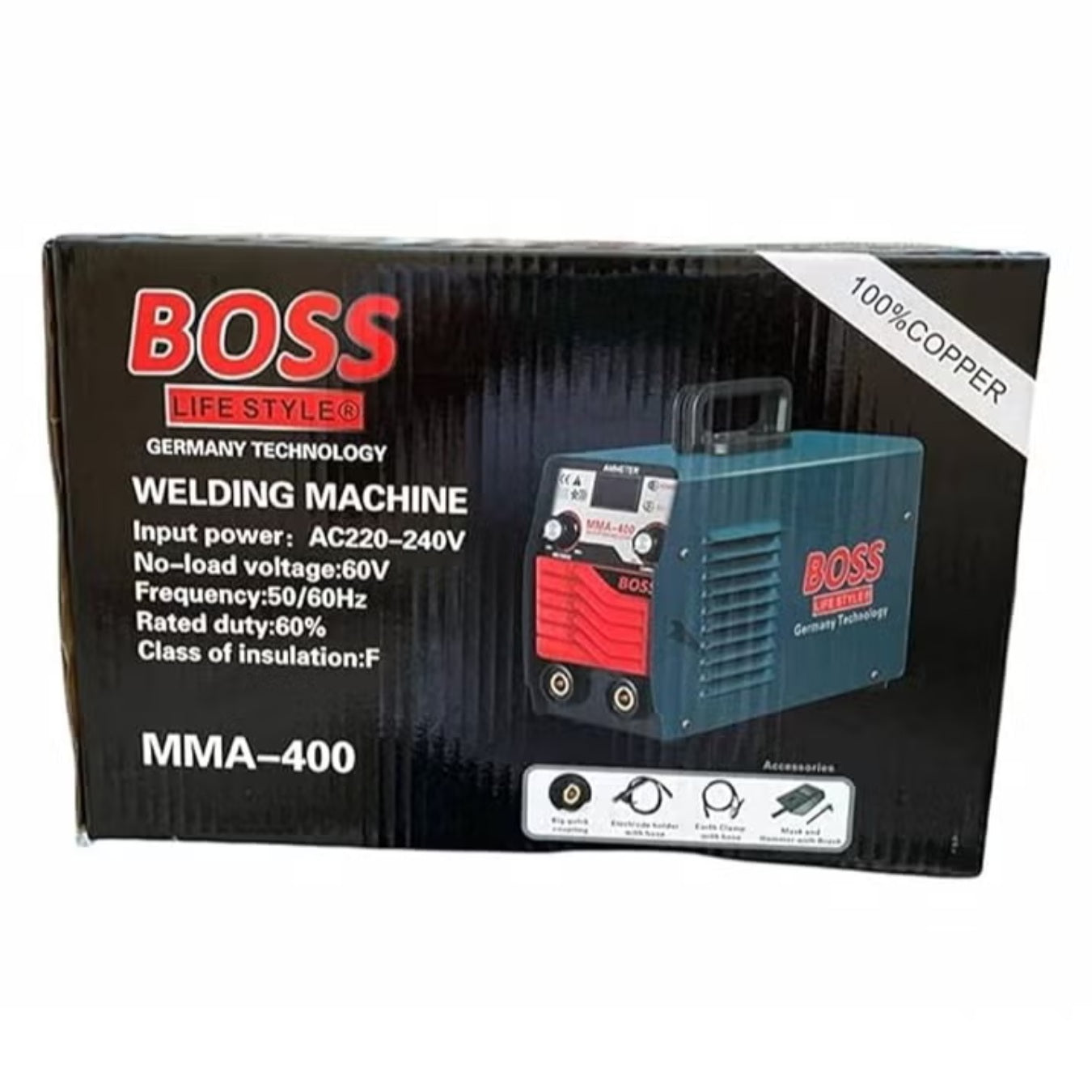 BOSS LIFE STYLE MMA-400 Welding Machine β Heavy-Duty Inverter ARC Welder for Industrial & Home Use