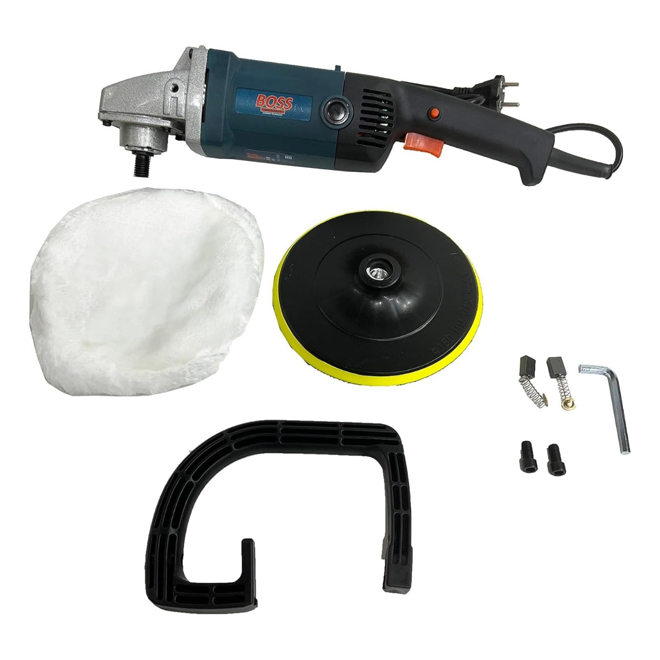 BOSS NEO POWER Electric Car Polisher – 180mm Dual-Action Buffing Machine | German Technology for Garage & Home Use