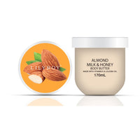 Almond Milk & Honey Body Butter – With Vitamin E & Jojoba Oil | LILY ROY (219.6g)