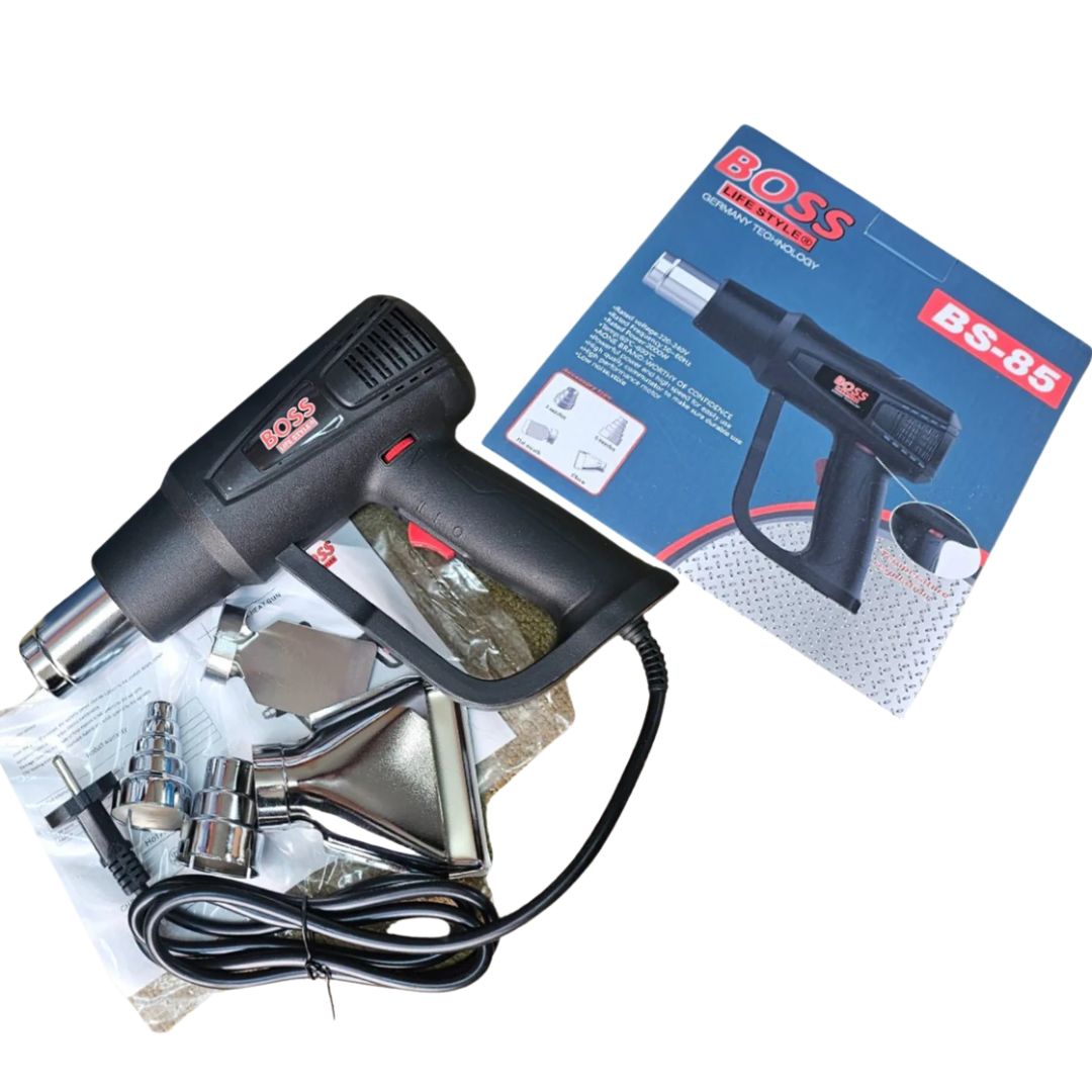 Boss Electric Heat Gun BS-85 – 2000W with 4 Nozzles