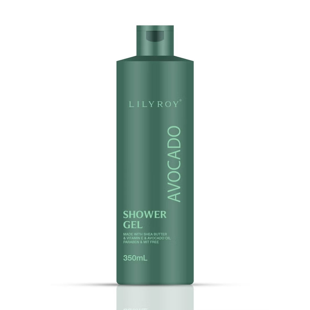 Avocado Shower Gel – With Shea Butter, Vitamin E & Avocado Oil | Paraben & MIT Free | LILY ROY (409.2g)