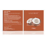 Coconut Body Butter – With Vitamin E & Jojoba Oil | LILY ROY (219.6g)