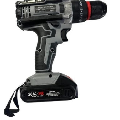 BOSS 36V Lithium Electric Drill | 10mm | 40N.m Torque | Dual Rechargeable Batteries
