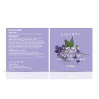 Lavender Jasmine Body Butter – With Vitamin E & Jojoba Oil | LILY ROY (219.6g)