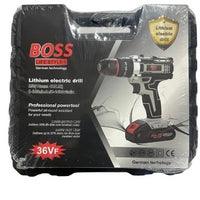 BOSS 36V Lithium Electric Drill | 10mm | 40N.m Torque | Dual Rechargeable Batteries