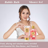 GIRRL 20Pcs Spa Gift Set for Women – Rose & Cherry Blossom Scent